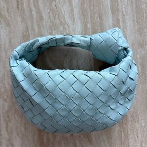 Bottega Veneta Light Blue Woven Hairband